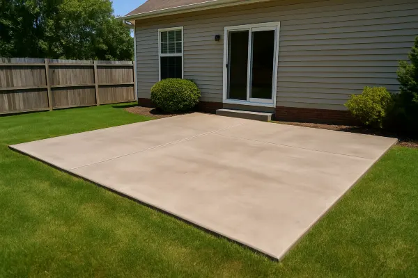 a house featuring a concrete patio from Concrete Contractor Bulls Prime in Georgetown, TX - georgetown-tx a house featuring a concrete patio from Concrete Contractor Bulls Prime in Georgetown, TX - georgetown-tx